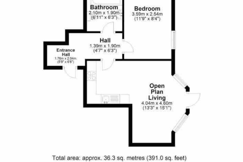 Stylish One Bedroom Central Bournemouth Flat Dış mekan fotoğraf